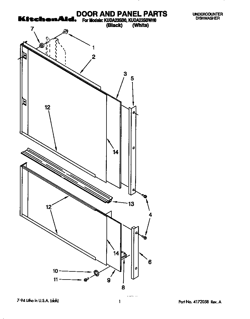 Door and panel