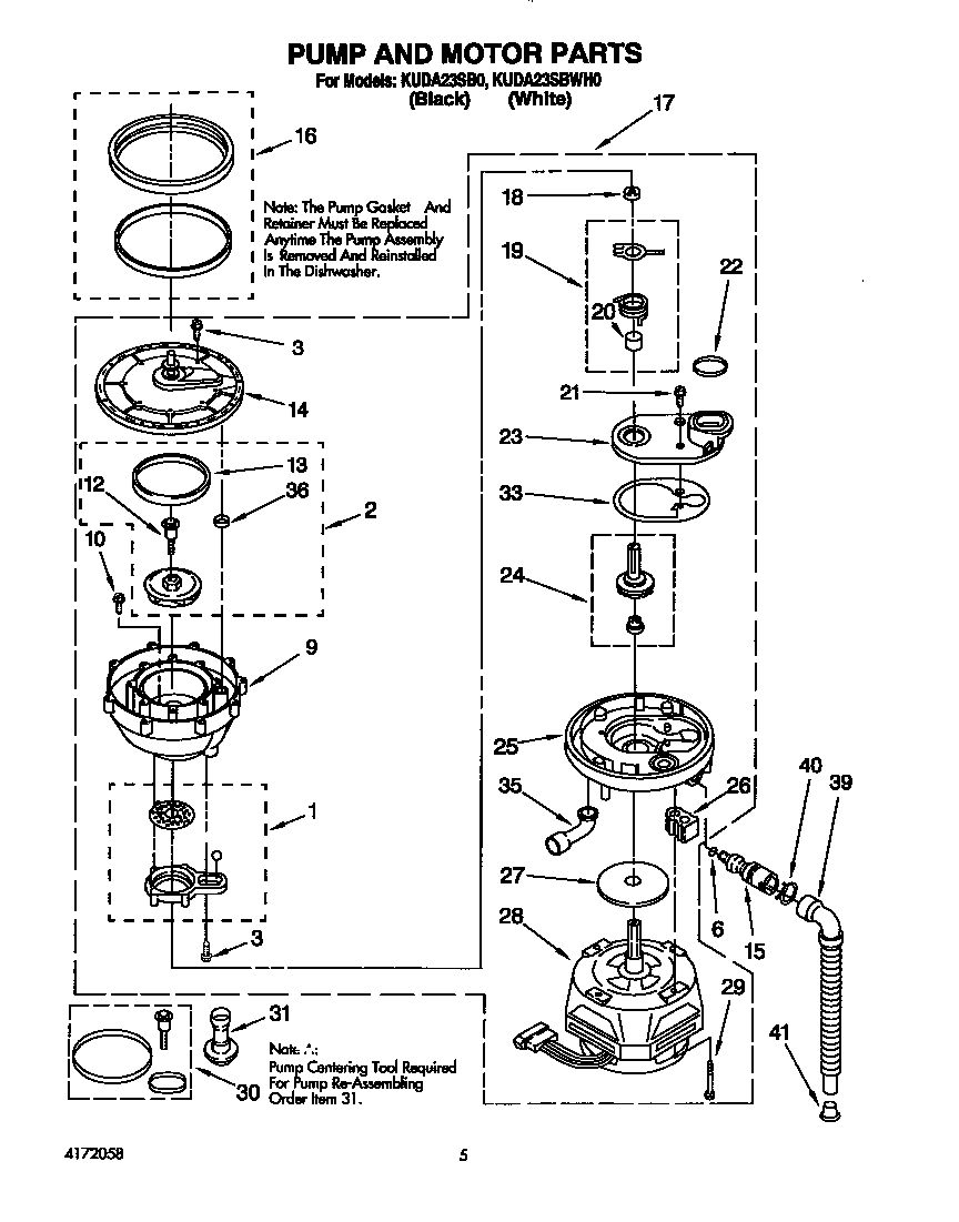 Pump and motor