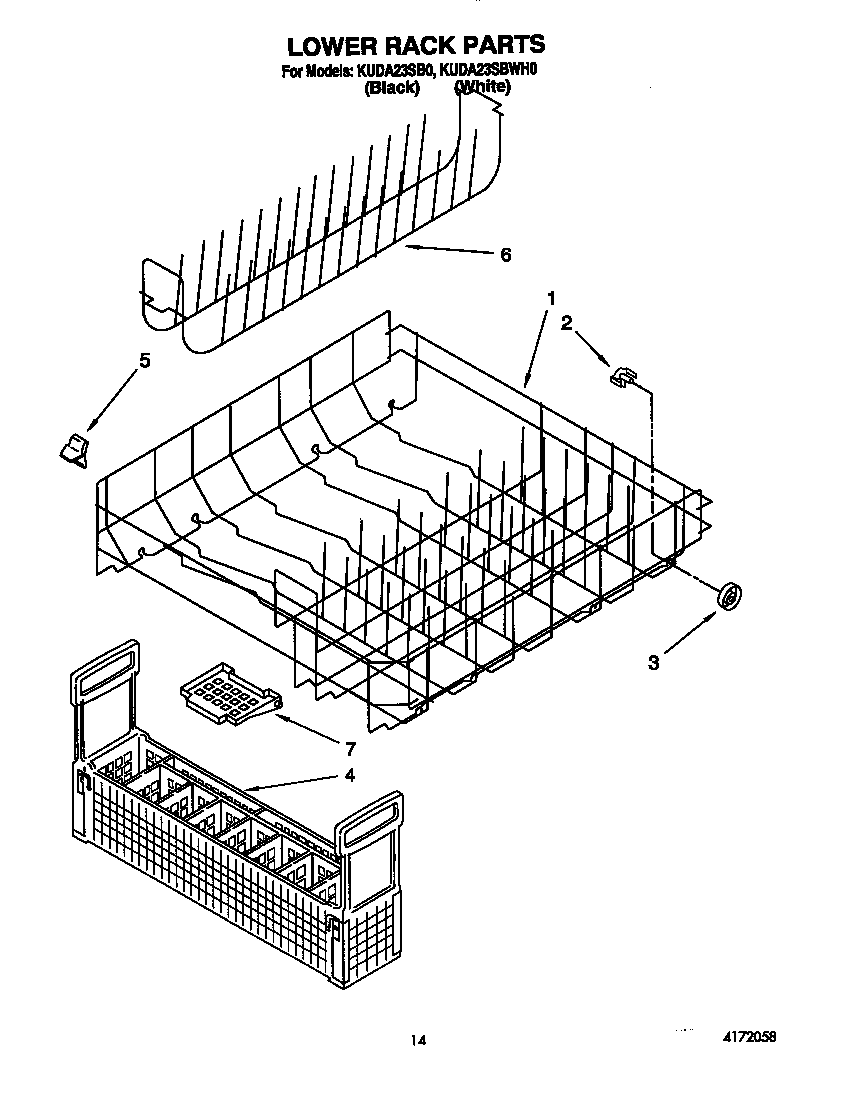 Lower rack