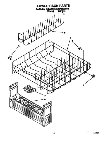 Lower rack