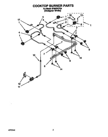 Cooktop burner