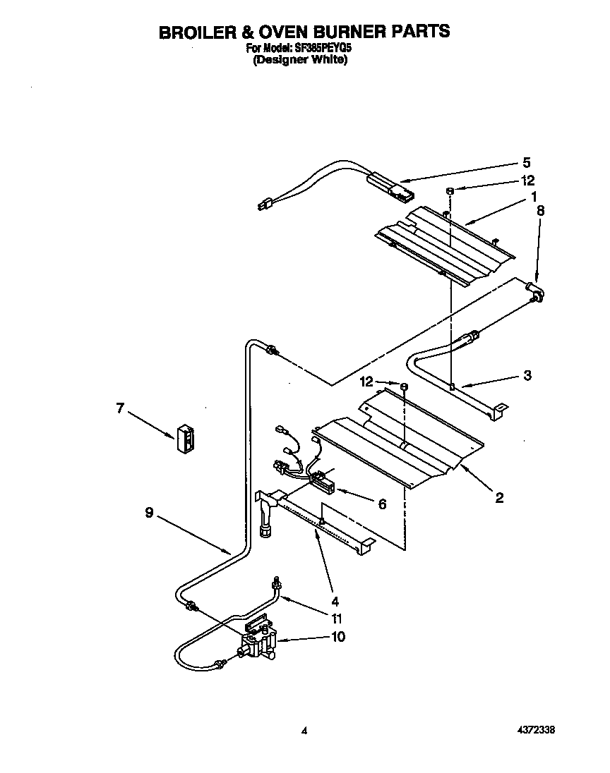 Broiler & oven burner