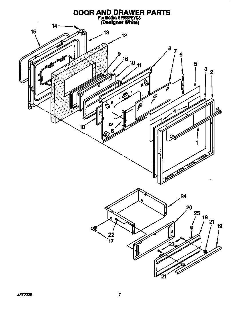 Door and drawer