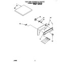 Whirlpool LER3622BW0 top and console diagram