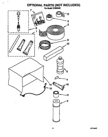 Optional parts (not included)