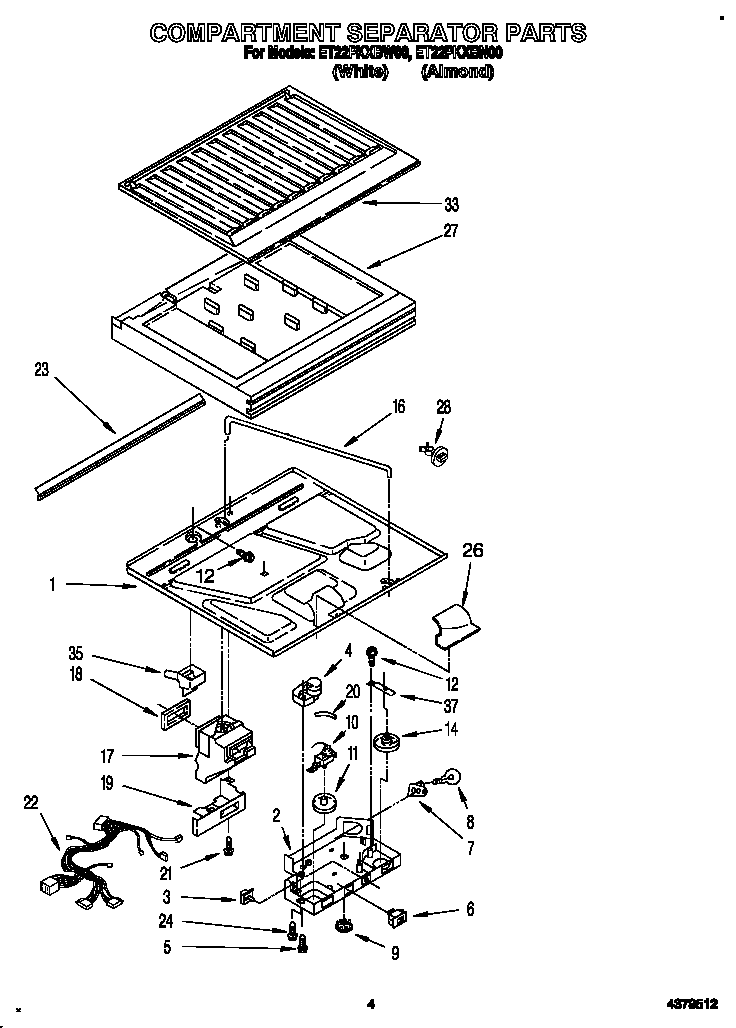 Compartment separator