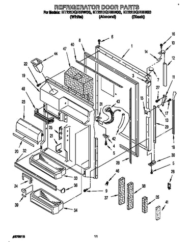 Refrigerator door