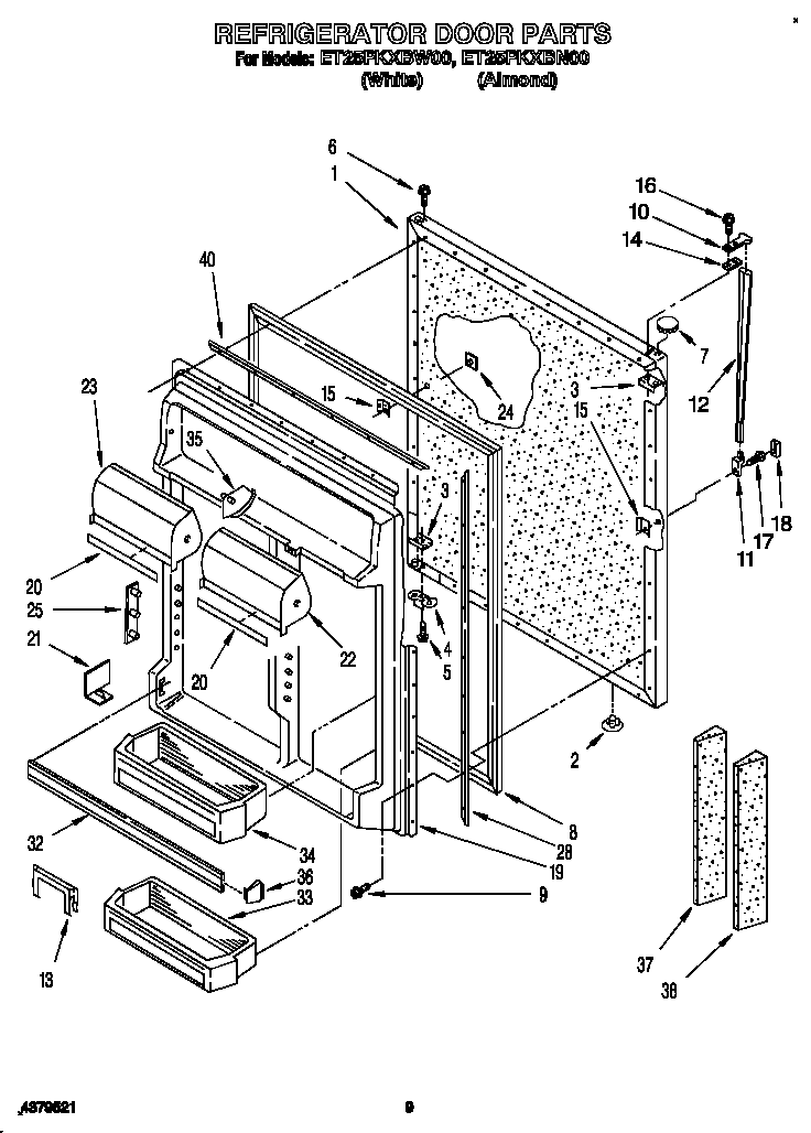 Refrigerator door