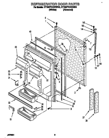 Refrigerator door