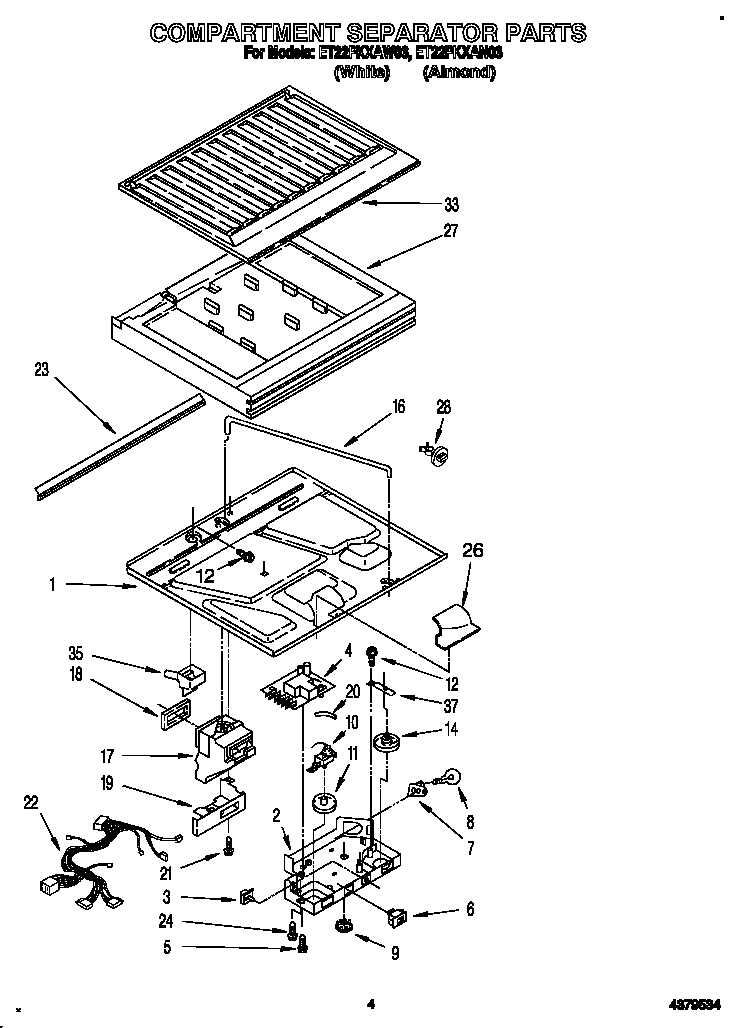 Compartment separator
