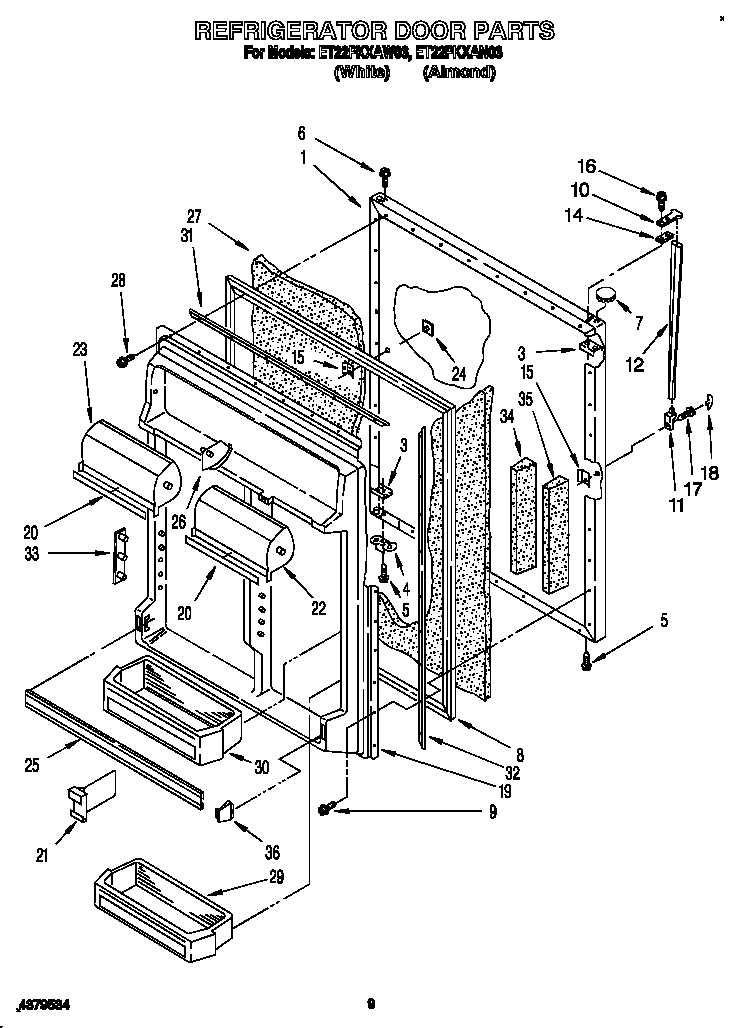 Refrigerator door