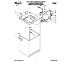 Whirlpool LST7233AQ0 top and cabinet diagram