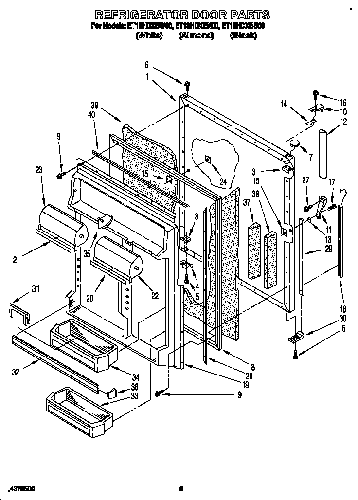 Refrigerator door