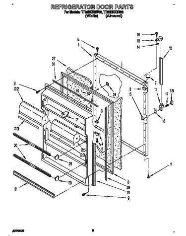 Refrigerator door
