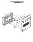 Lower oven door