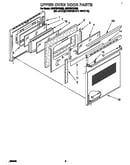 Upper oven door