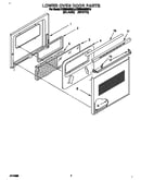 Lower oven door