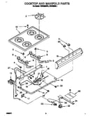 Cooktop and manifold