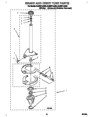 Brake and drive tube