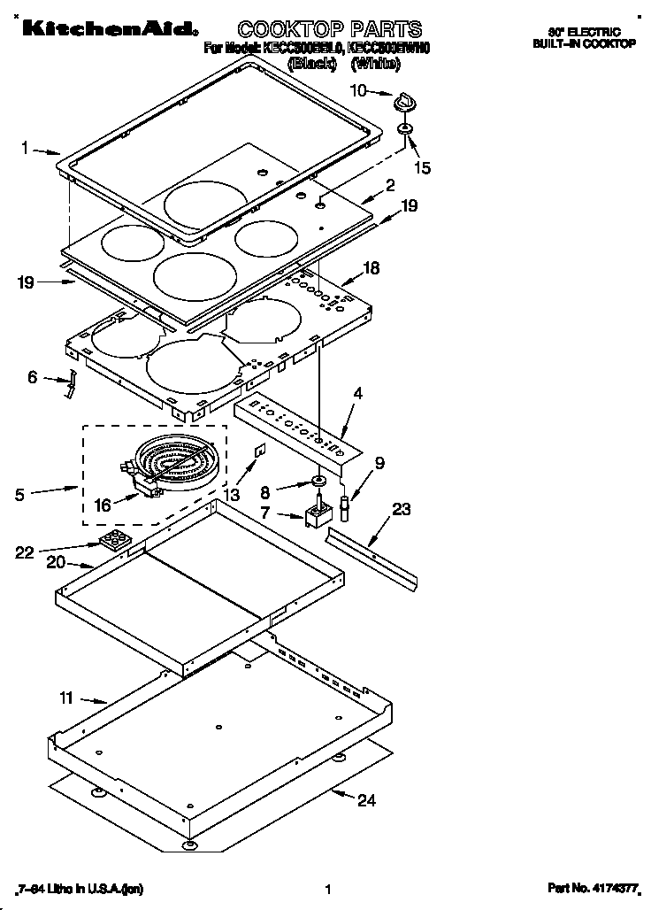 Cooktop parts