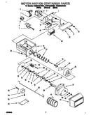 Motor and ice container