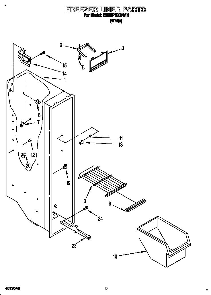 Freezer liner