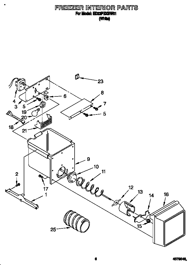 Freezer interior
