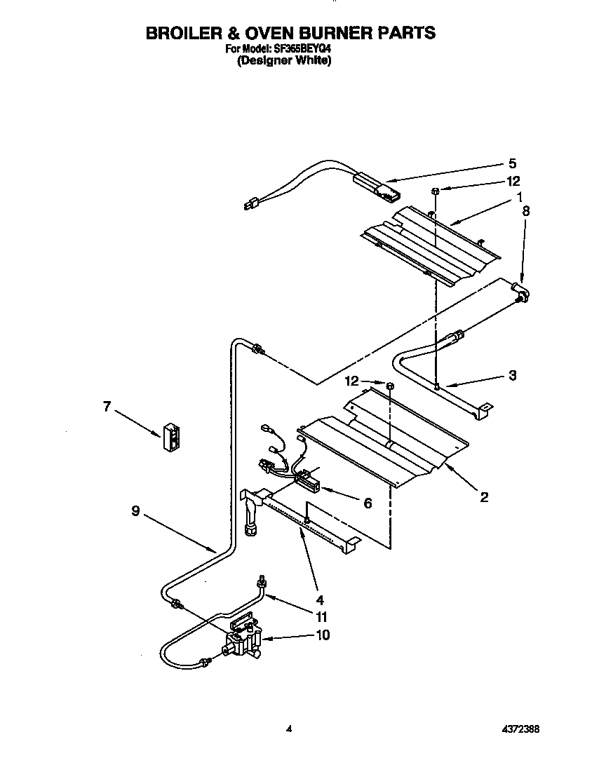 Broiler & oven burner