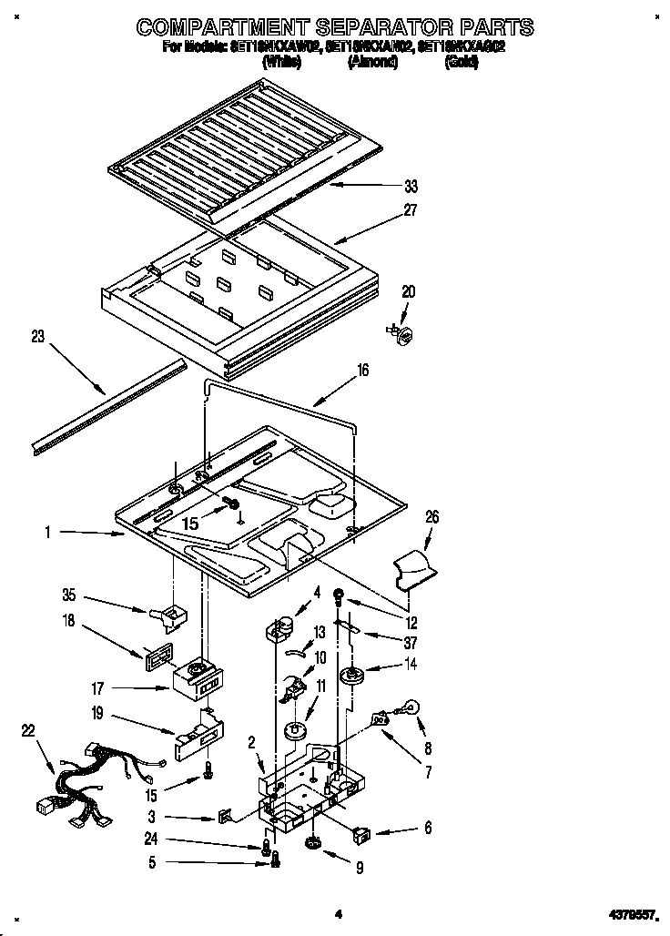 Compartment separator