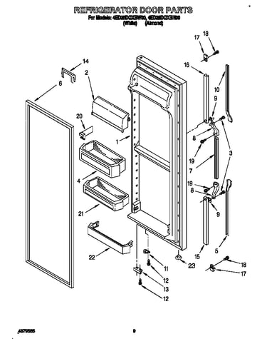 Refrigerator door