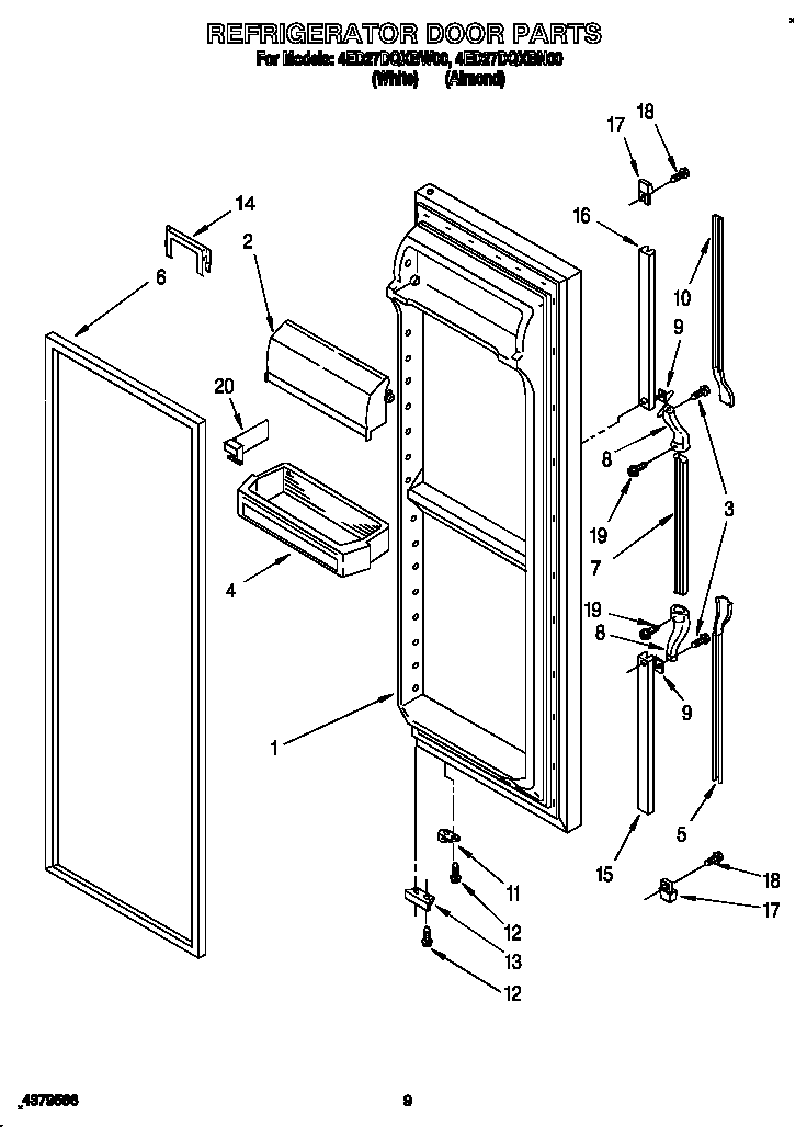 Refrigerator door