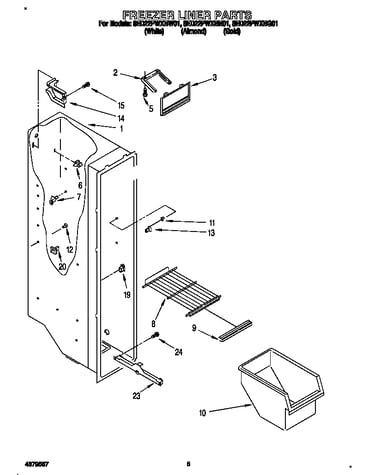 Freezer liner