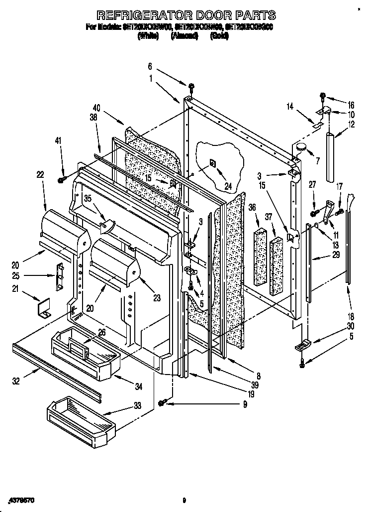 Refrigerator door