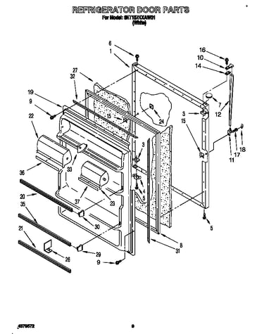 Refrigerator door