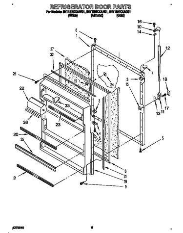 Refrigerator door