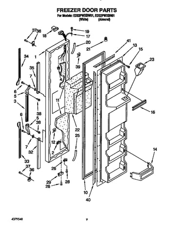 Freezer door