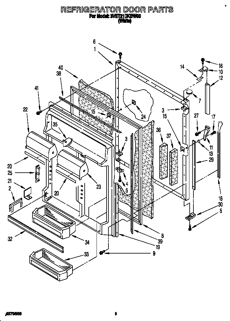 Refrigerator door