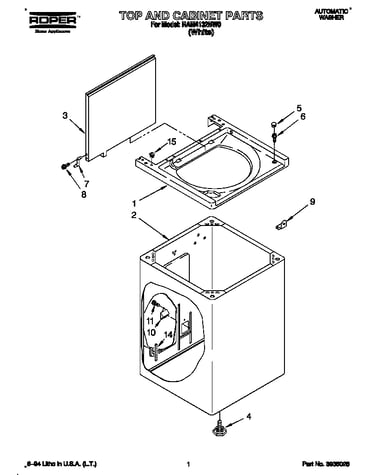 Top and cabinet