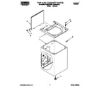 Roper RAM4143AW2 top and cabinet diagram
