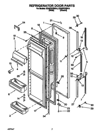 Refrigerator door
