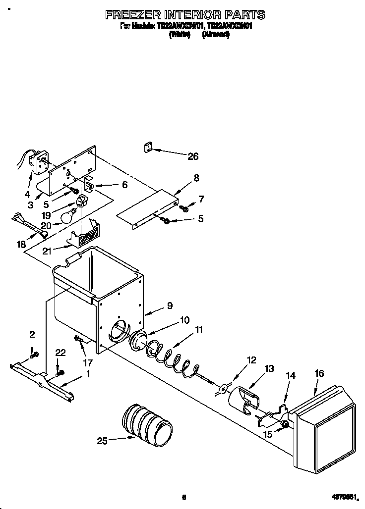 Freezer interior