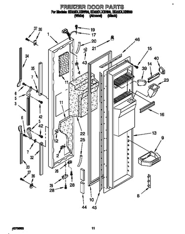 Freezer door