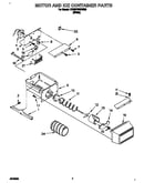 Motor and ice container
