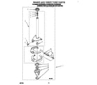 Whirlpool 8LSC6244BN0 brake and drive tube diagram