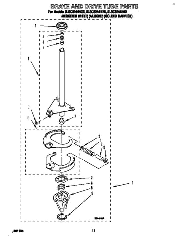Brake and drive tube