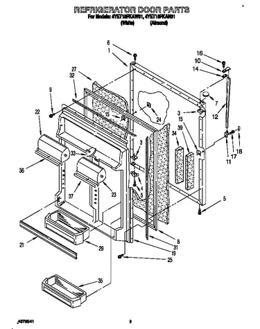 Refrigerator door
