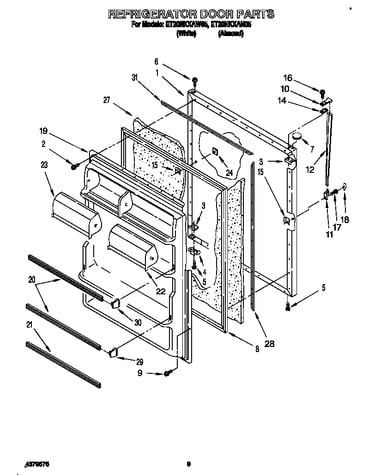 Refrigerator door