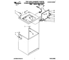 Whirlpool 8LSR5132BG0 top and cabinet diagram