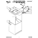 Whirlpool 8LSR5132BW0 top and cabinet diagram