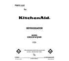 KitchenAid KBRS22KWWH00 front cover diagram